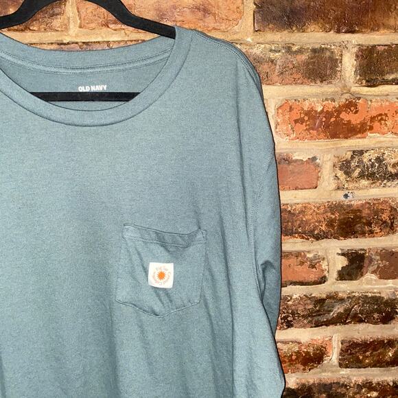 Old Navy Green Big Sur, California Soft-Washed Graphic Pocket T-Shirt Size XXXL - Picture 3 of 9